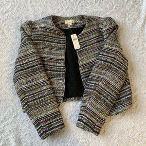 Anthropologie NWT TheKorner tweed jacket size M